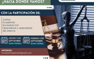 foro sistema penal acusatorio Cámara de Diputados
