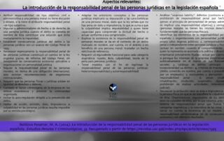 La Introducción de RPPJ en Legislación Española Puntos Relevantes Carpel